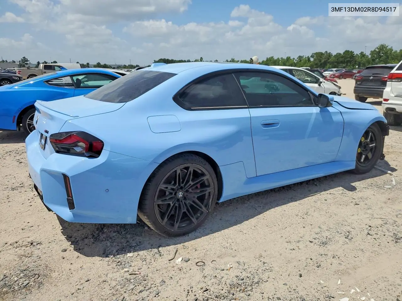 2024 BMW M2 VIN: 3MF13DM02R8D94517 Lot: 59087246