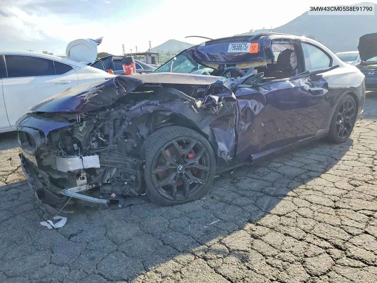 2025 BMW M240I VIN: 3MW43CM05S8E91790 Lot: 79658675