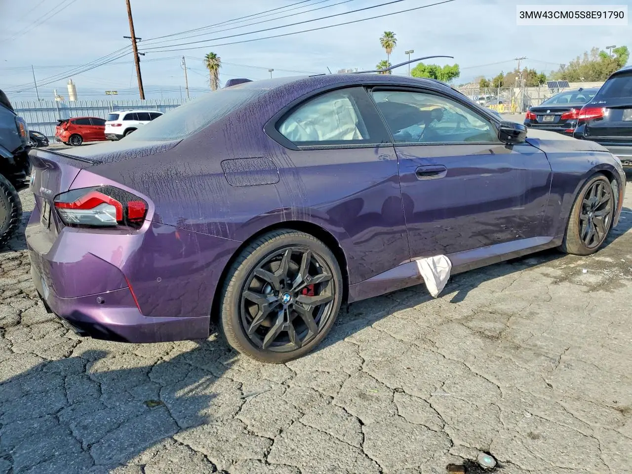 2025 BMW M240I VIN: 3MW43CM05S8E91790 Lot: 79658675