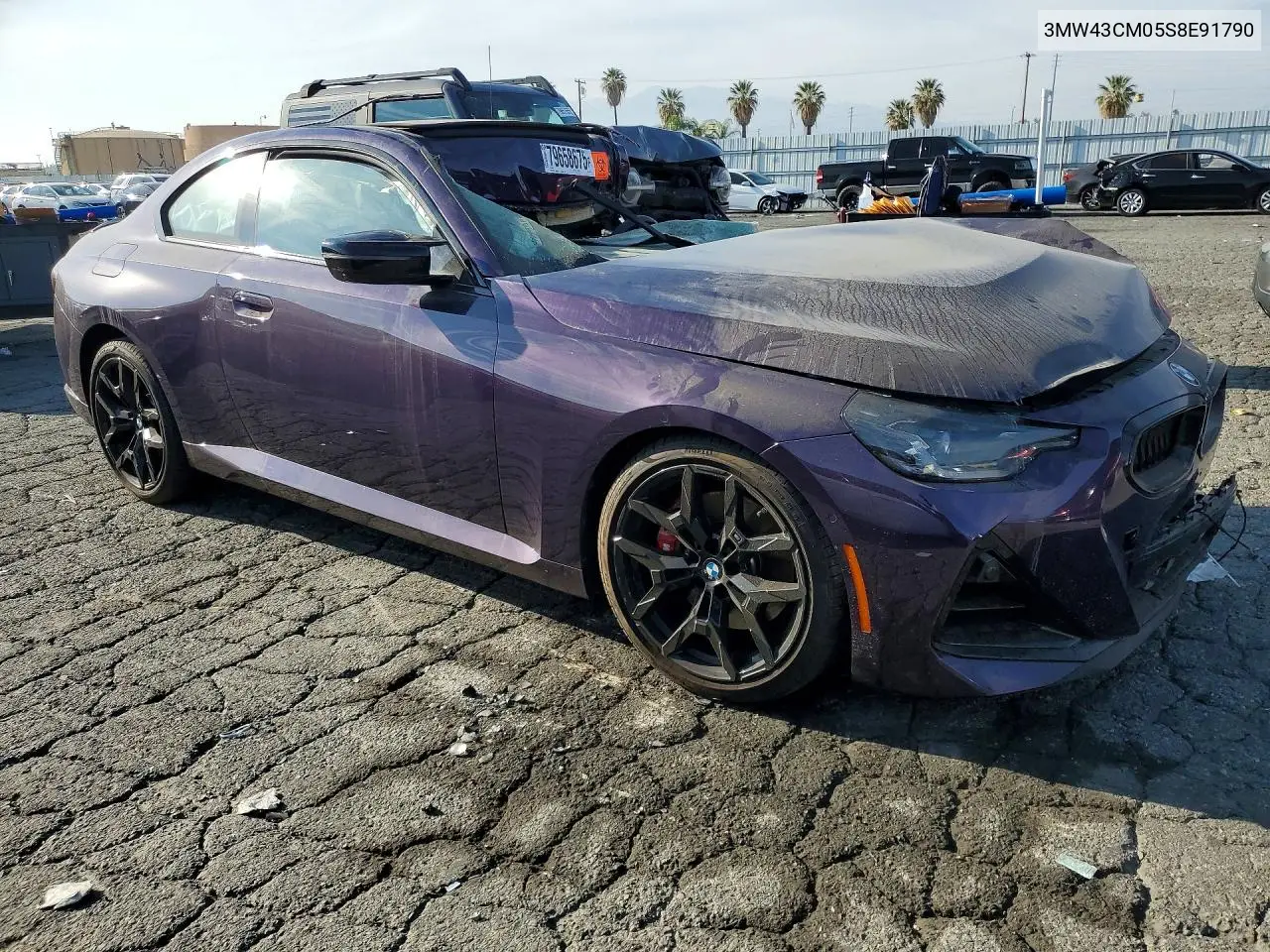 2025 BMW M240I VIN: 3MW43CM05S8E91790 Lot: 79658675