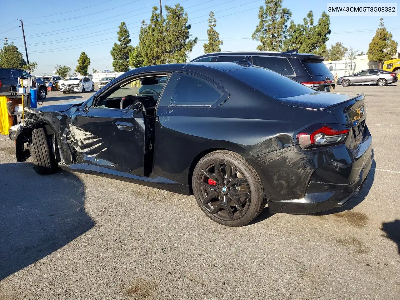 2026 BMW M240I VIN: 3MW43CM05T8G08382 Lot: 52421656