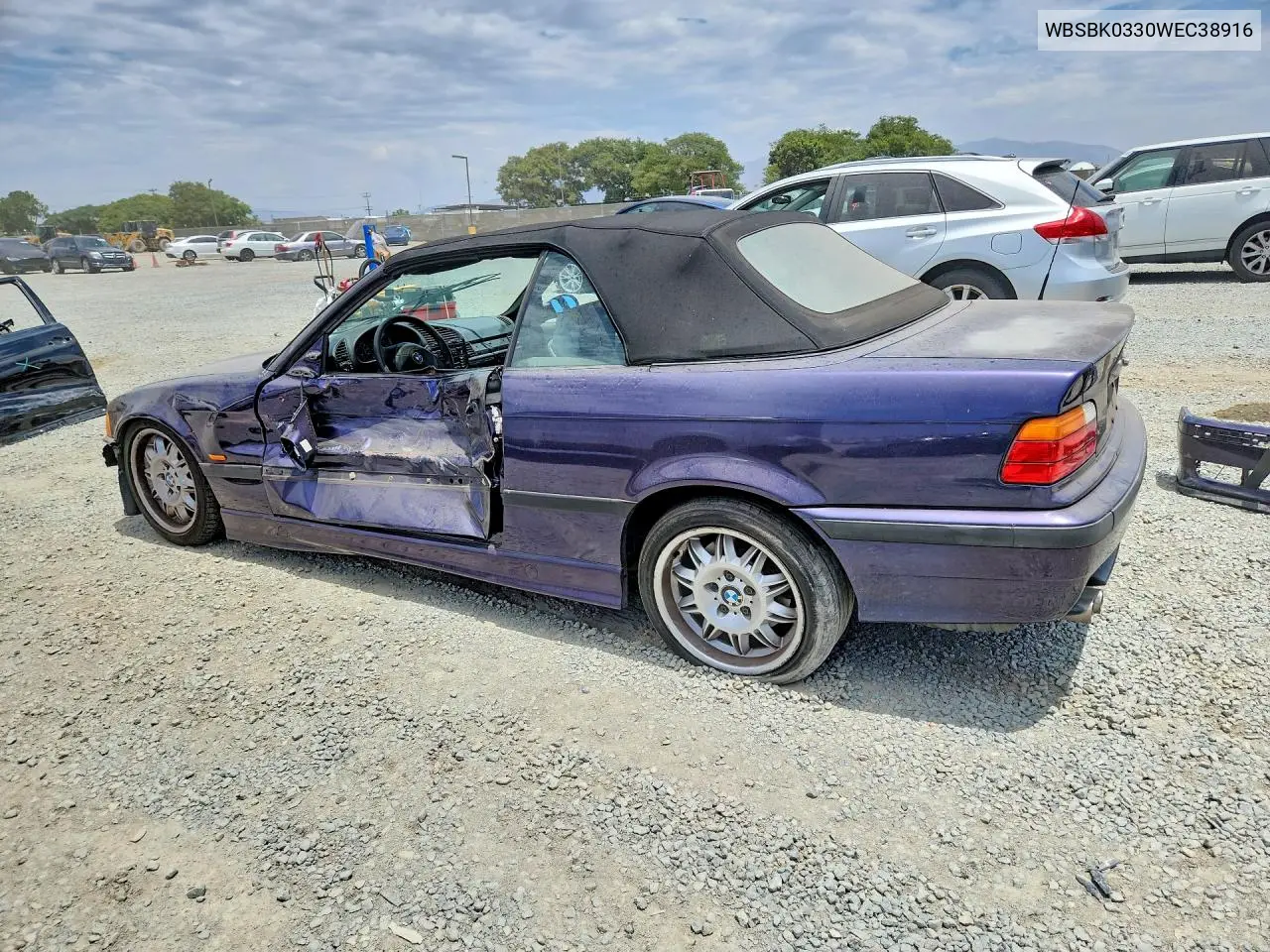 1998 BMW M3 Automatic VIN: WBSBK0330WEC38916 Lot: 60995686
