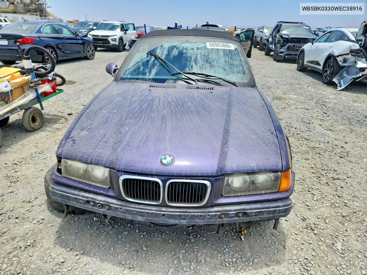 1998 BMW M3 Automatic VIN: WBSBK0330WEC38916 Lot: 60995686