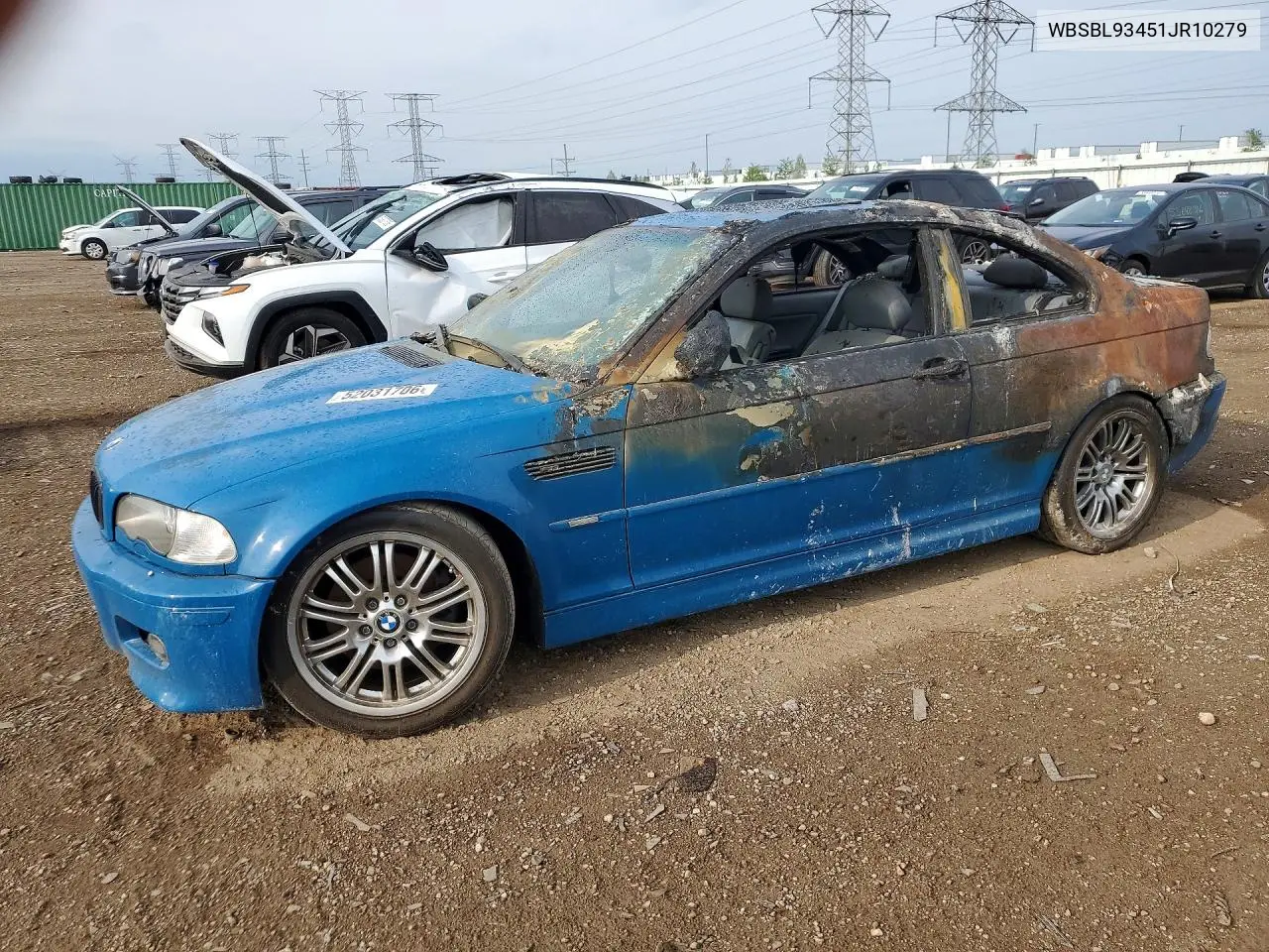2001 BMW M3 Ci VIN: WBSBL93451JR10279 Lot: 52031706