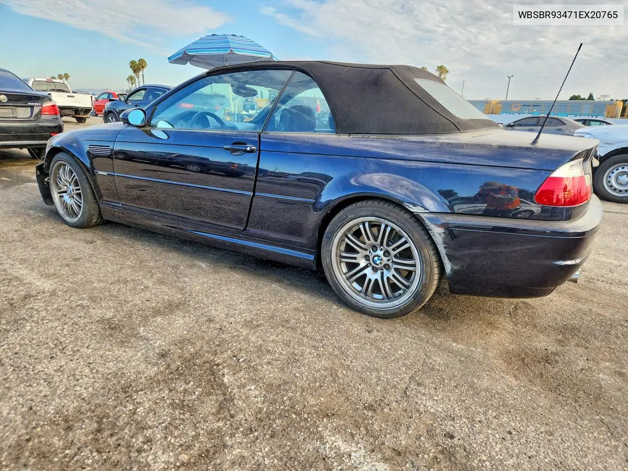 2001 BMW M3 VIN: WBSBR93471EX20765 Lot: 62063256