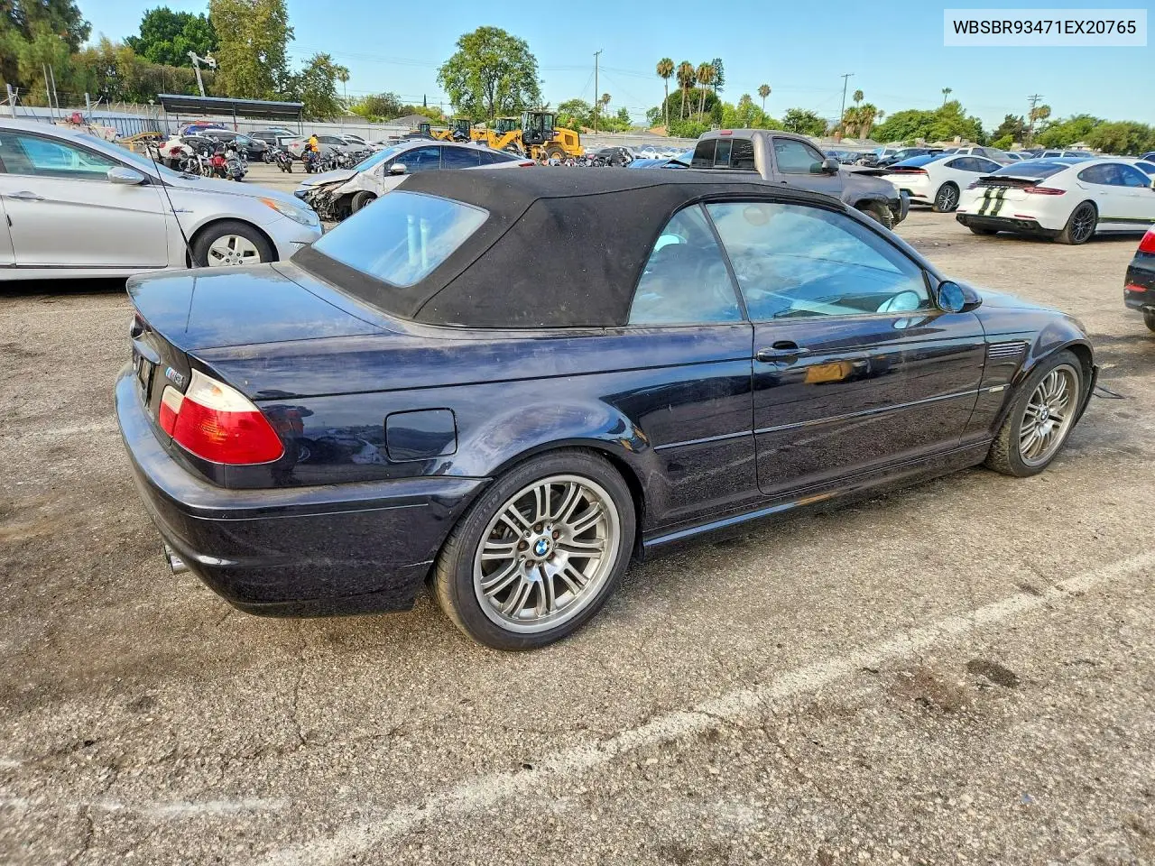 2001 BMW M3 VIN: WBSBR93471EX20765 Lot: 62063256