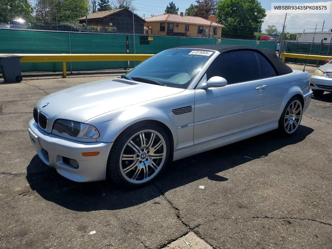 2005 BMW M3 VIN: WBSBR93435PK08575 Lot: 61379906