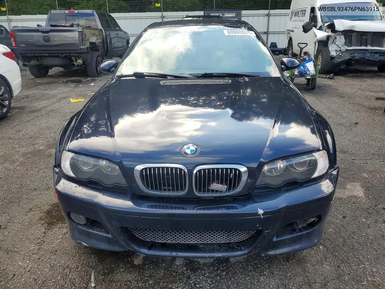 2006 BMW 3 Series M3 VIN: WBSBL93476PN63915 Lot: 60960606