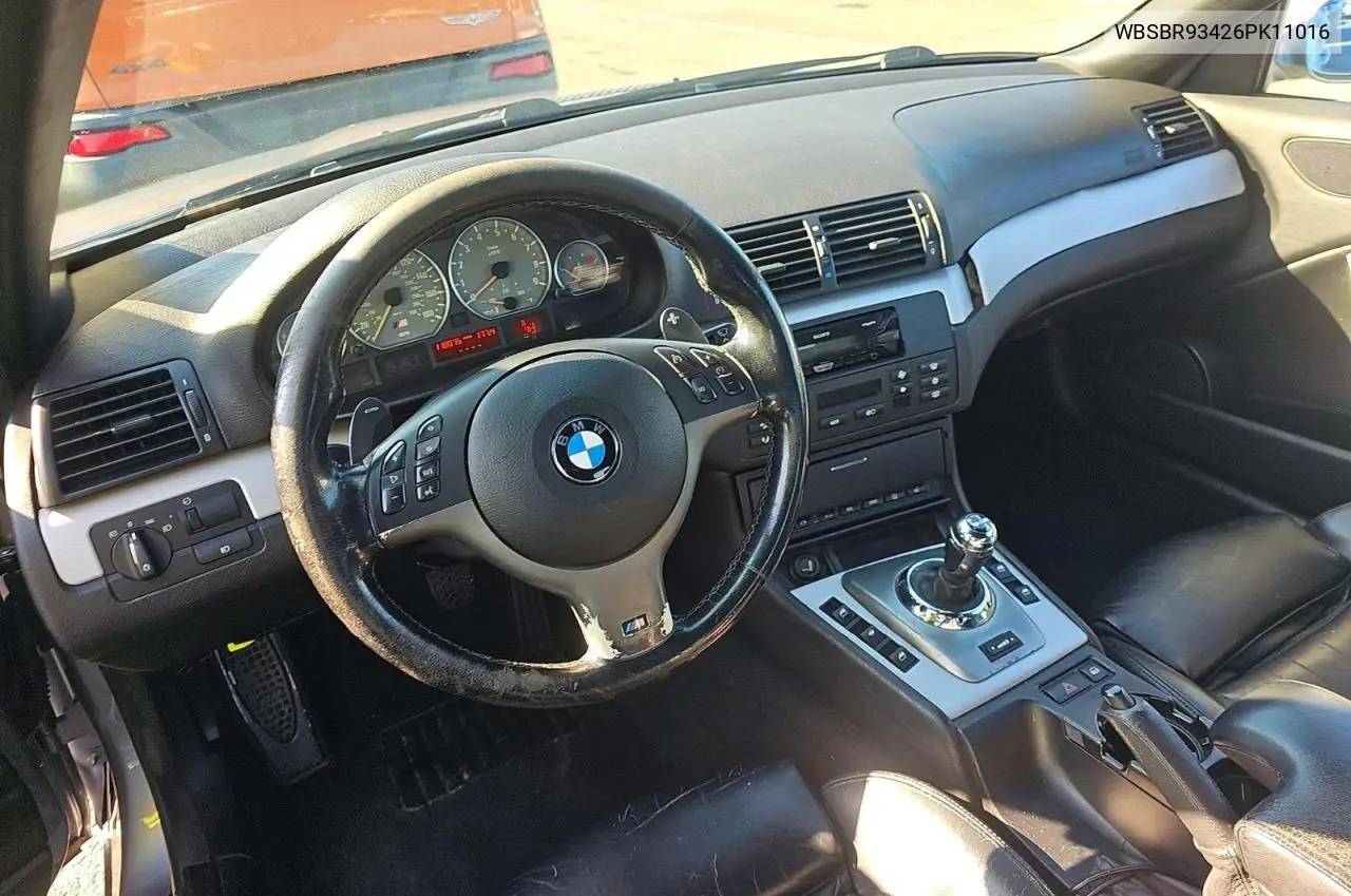 2006 BMW M3 VIN: WBSBR93426PK11016 Lot: 61739806