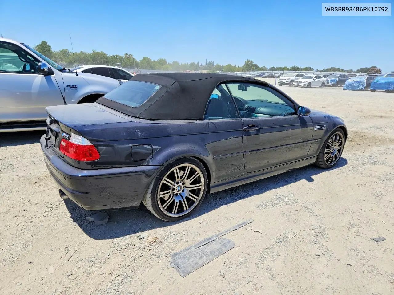 2006 BMW M3 VIN: WBSBR93486PK10792 Lot: 85978475