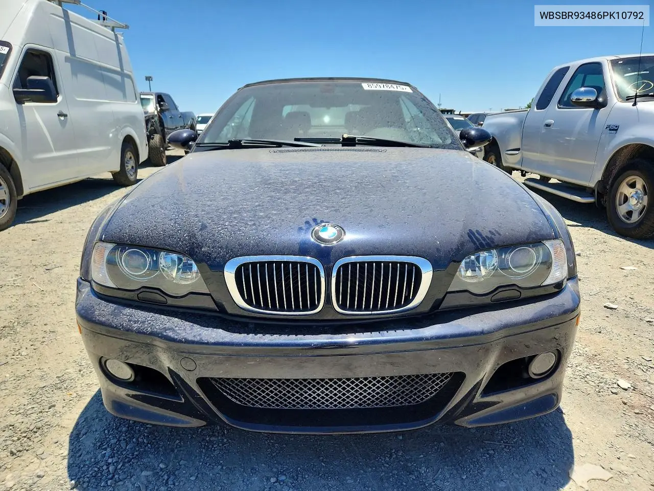 2006 BMW M3 VIN: WBSBR93486PK10792 Lot: 85978475
