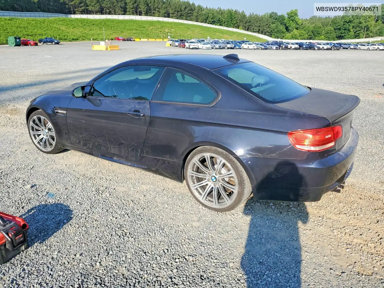 2008 BMW M3 VIN: WBSWD93578PY40671 Lot: 57193006