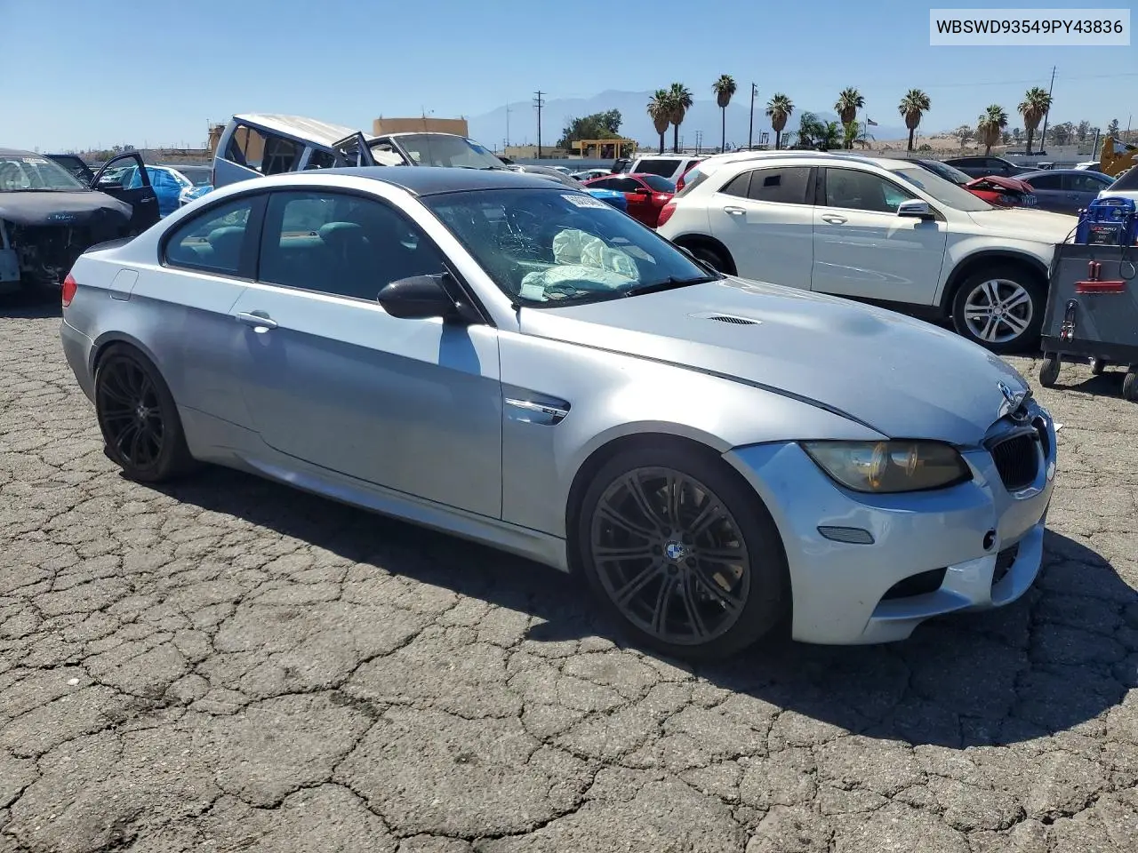 2009 BMW M3 VIN: WBSWD93549PY43836 Lot: 60079486