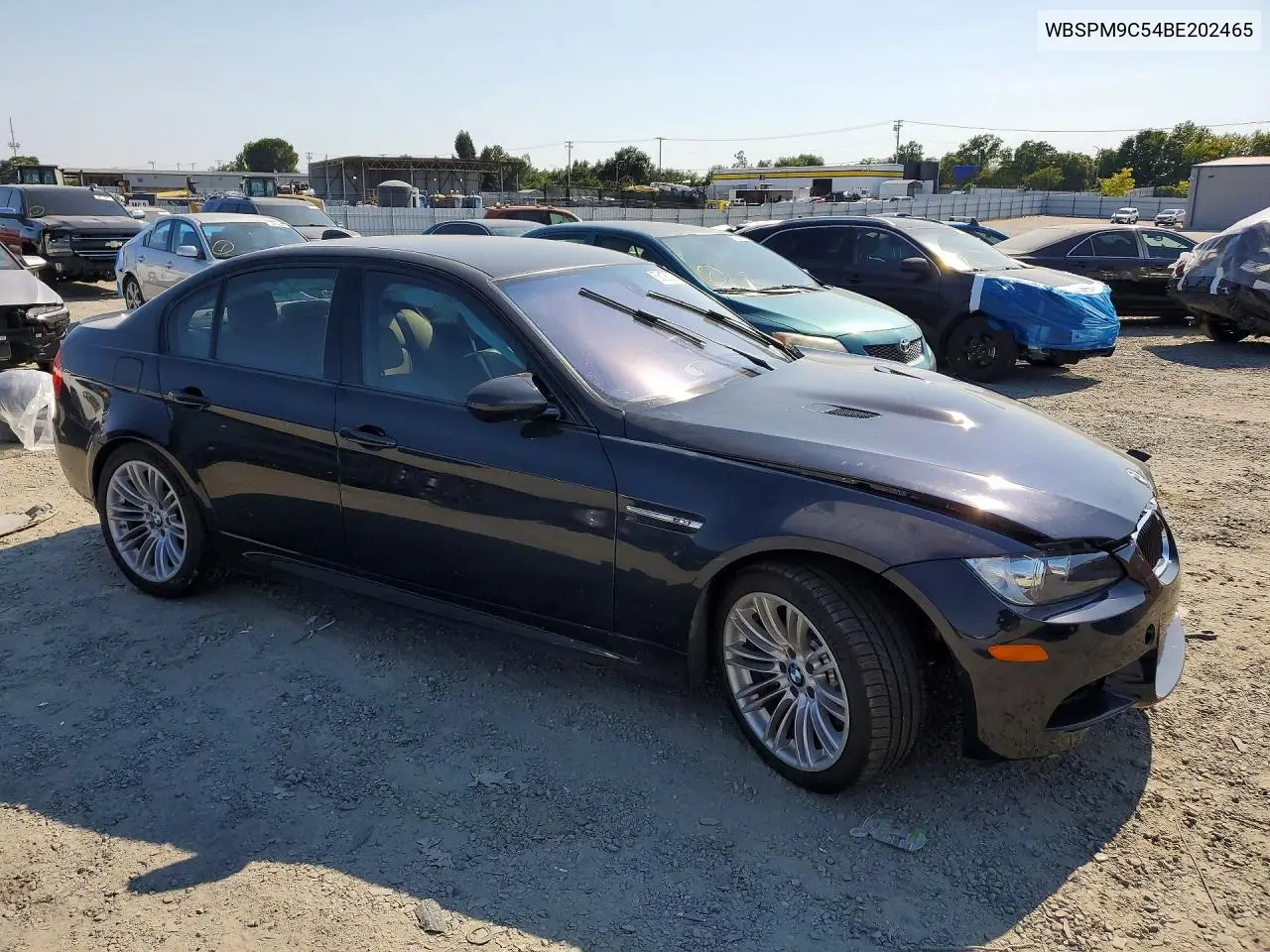 2011 BMW M3 VIN: WBSPM9C54BE202465 Lot: 58135376
