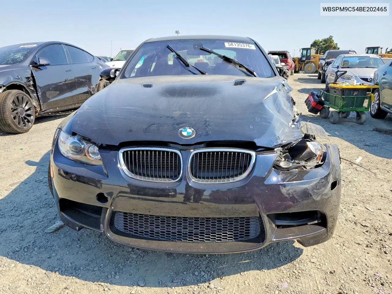 2011 BMW M3 VIN: WBSPM9C54BE202465 Lot: 58135376