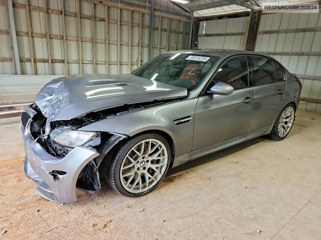 2011 BMW M3 VIN: WBSPM9C50BE203824 Lot: 60616226