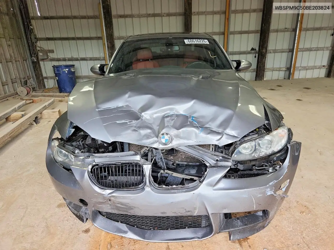 2011 BMW M3 VIN: WBSPM9C50BE203824 Lot: 60616226