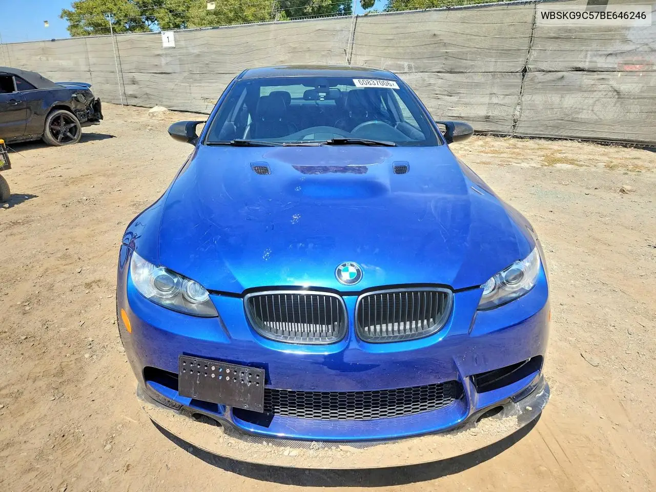 2011 BMW M3 VIN: WBSKG9C57BE646246 Lot: 60837006