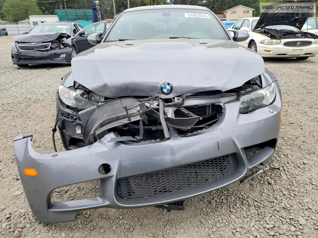2013 BMW M3 VIN: WBSKG9C5XDJ594962 Lot: 51953016