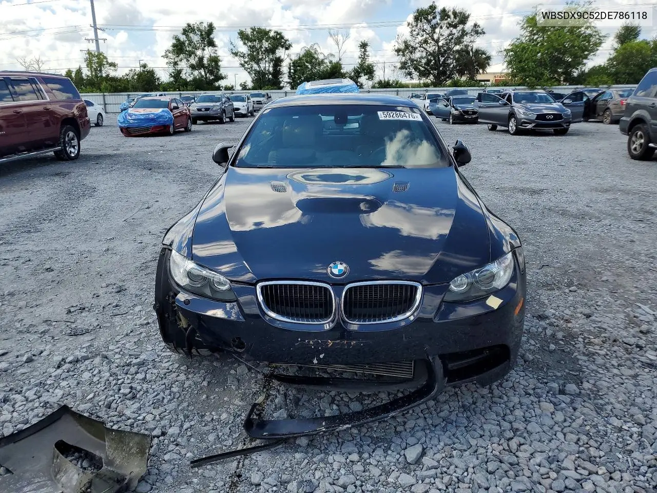 2013 BMW M3 VIN: WBSDX9C52DE786118 Lot: 59286476