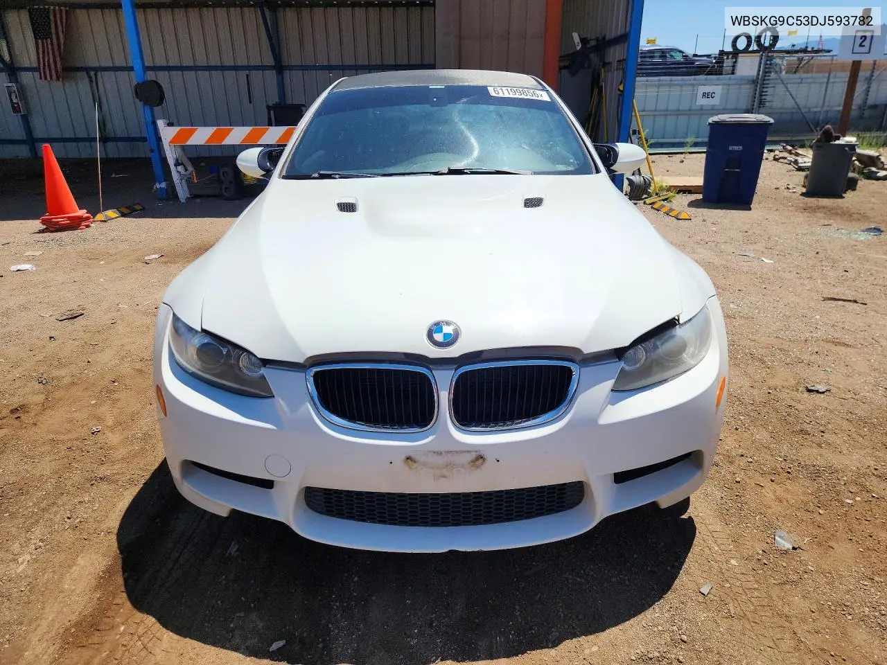 2013 BMW M3 VIN: WBSKG9C53DJ593782 Lot: 61199856