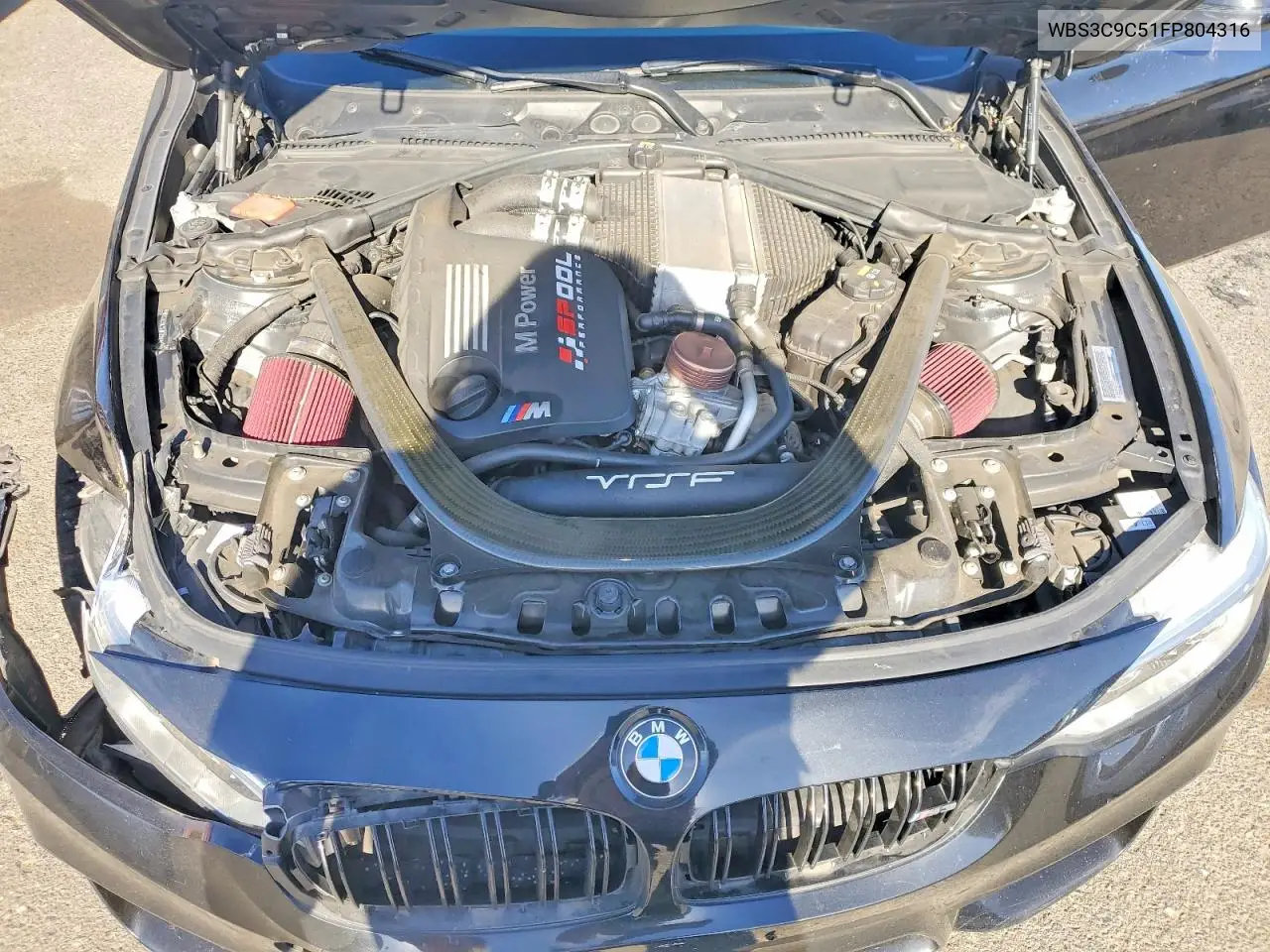 2015 BMW M3 VIN: WBS3C9C51FP804316 Lot: 57716206