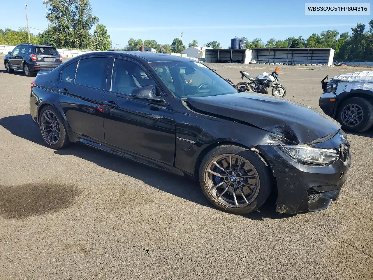 2015 BMW M3 VIN: WBS3C9C51FP804316 Lot: 57716206