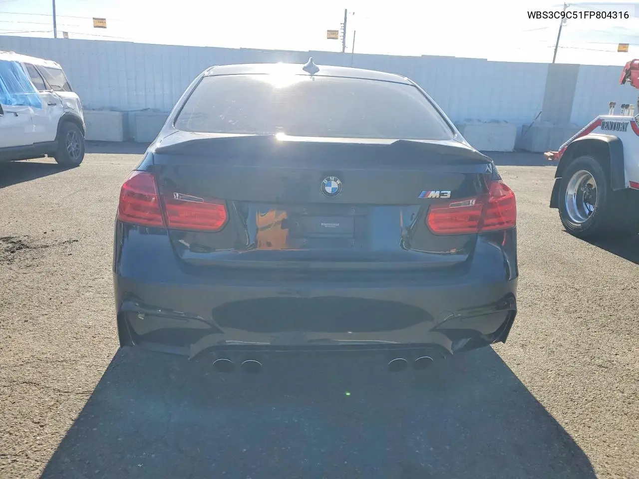 2015 BMW M3 VIN: WBS3C9C51FP804316 Lot: 57716206