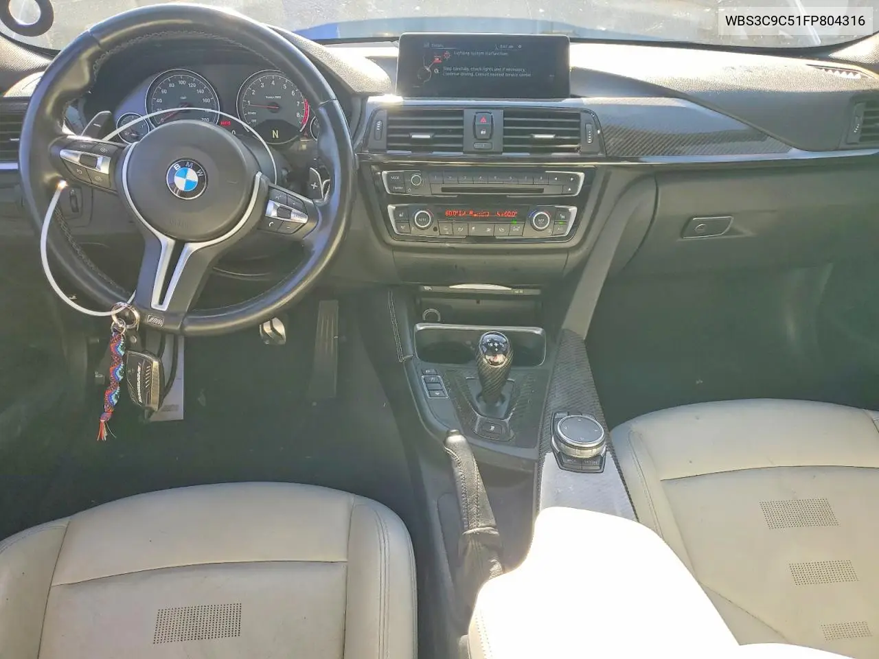 2015 BMW M3 VIN: WBS3C9C51FP804316 Lot: 57716206