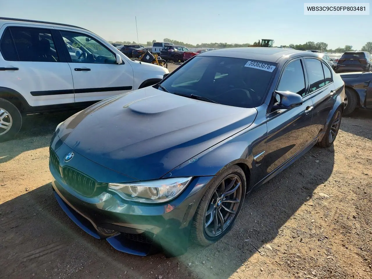 2015 BMW M3 VIN: WBS3C9C50FP803481 Lot: 59363676
