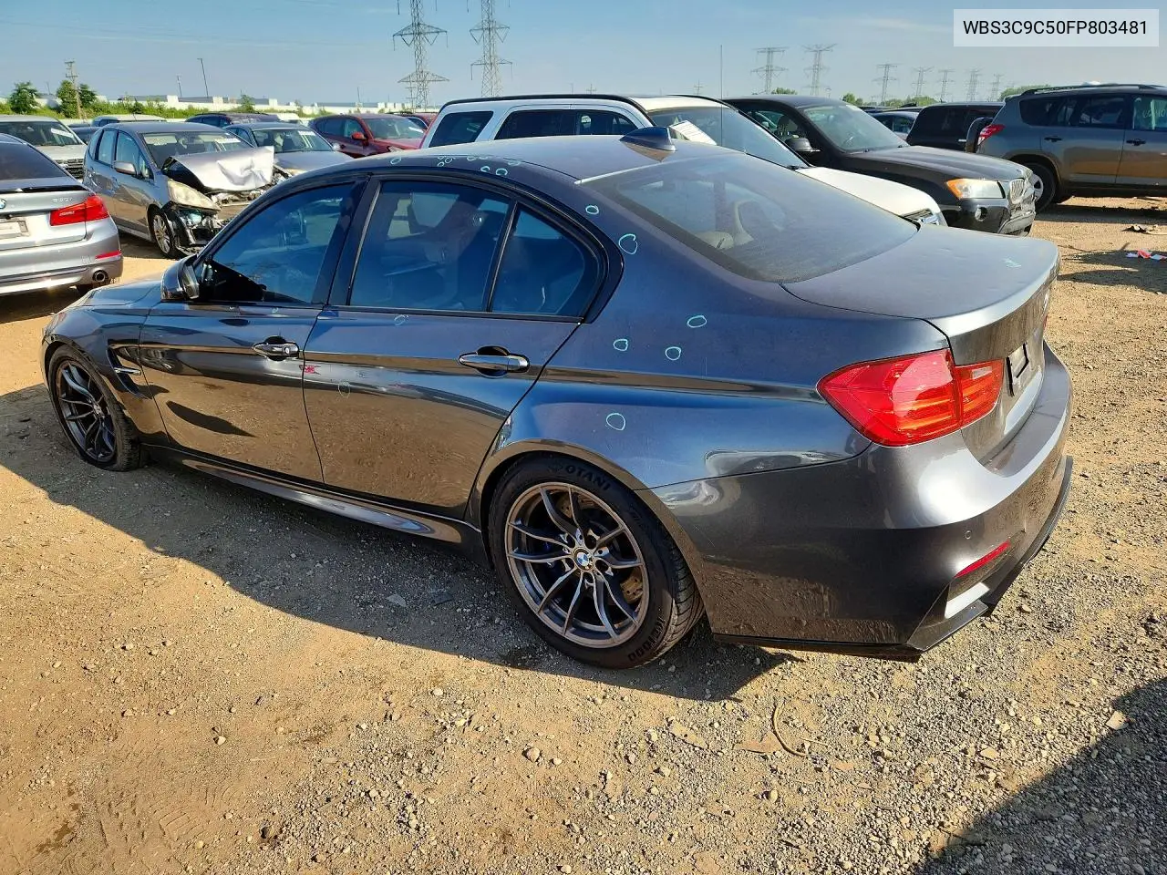 2015 BMW M3 VIN: WBS3C9C50FP803481 Lot: 59363676