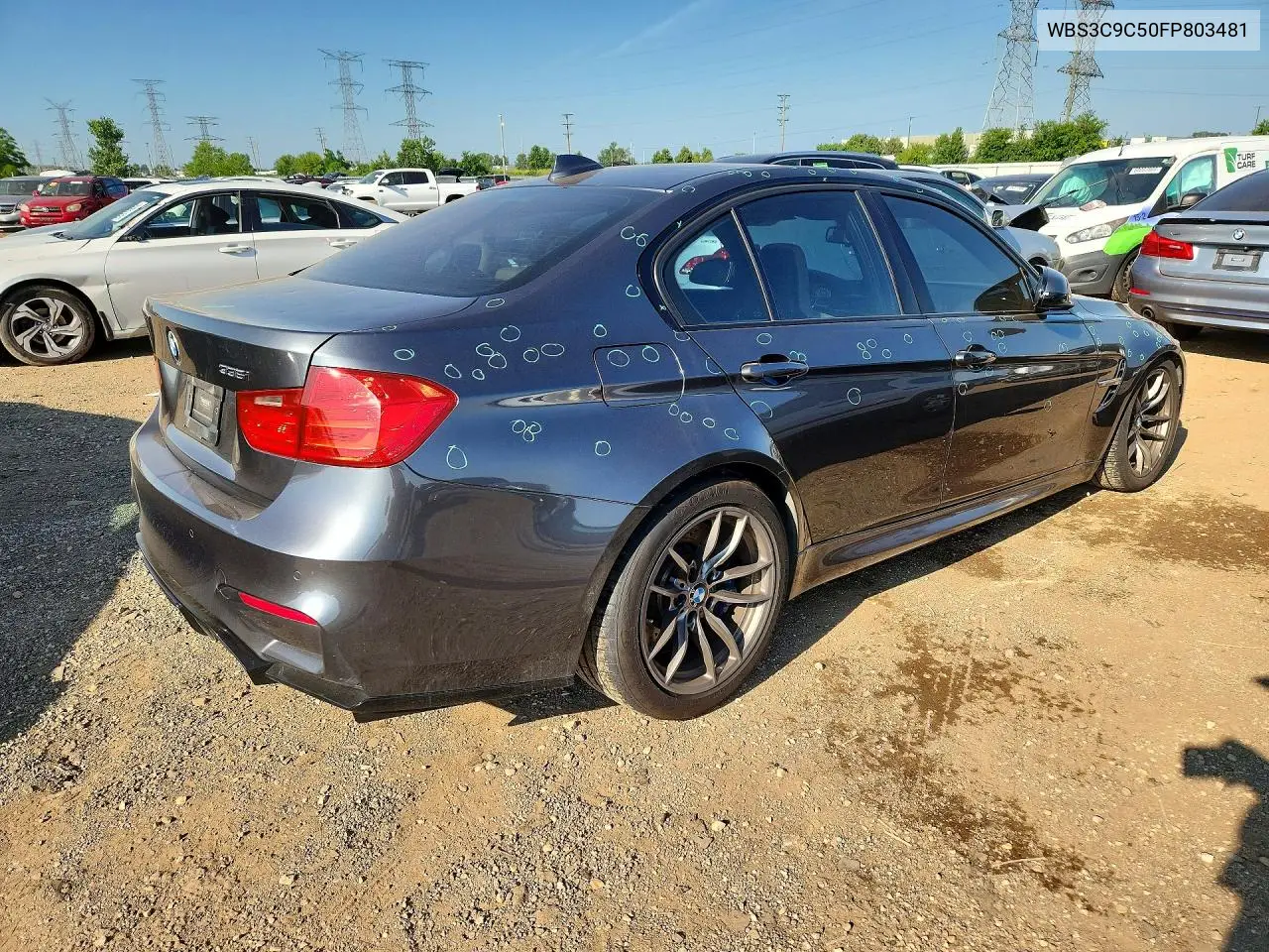 2015 BMW M3 VIN: WBS3C9C50FP803481 Lot: 59363676