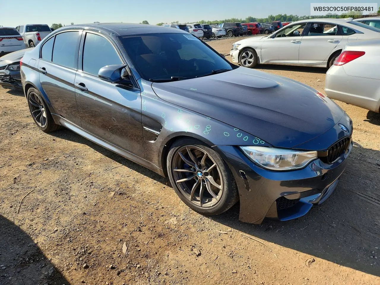 2015 BMW M3 VIN: WBS3C9C50FP803481 Lot: 59363676