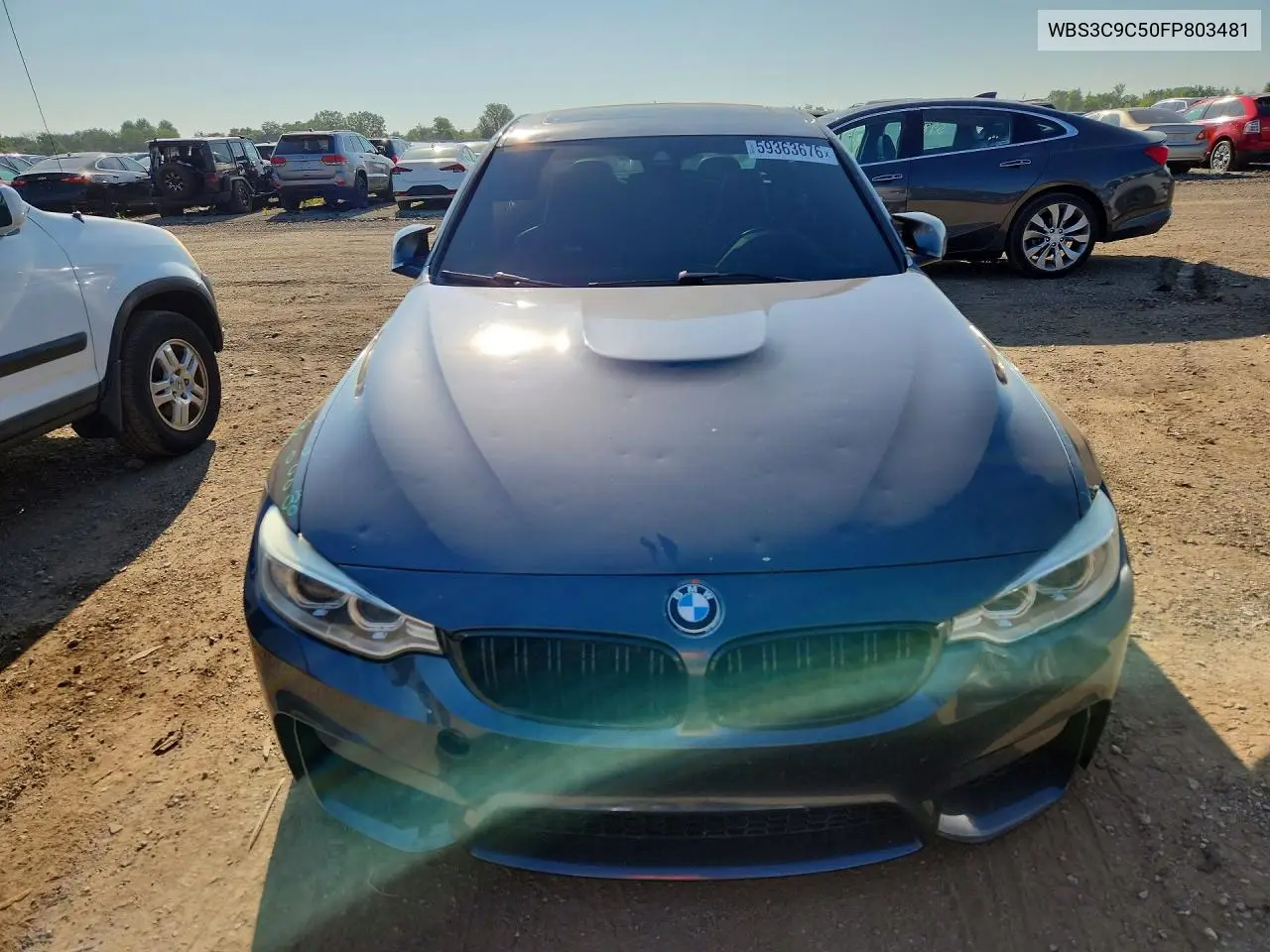 2015 BMW M3 VIN: WBS3C9C50FP803481 Lot: 59363676