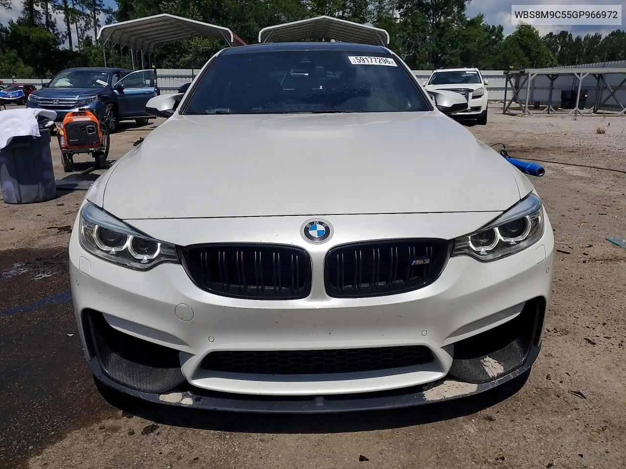 2016 BMW M3 VIN: WBS8M9C55GP966972 Lot: 59177296