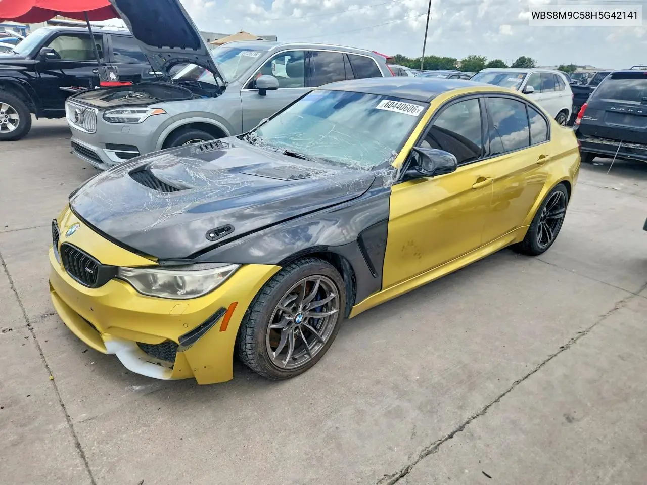 2017 BMW M3 VIN: WBS8M9C58H5G42141 Lot: 60440606