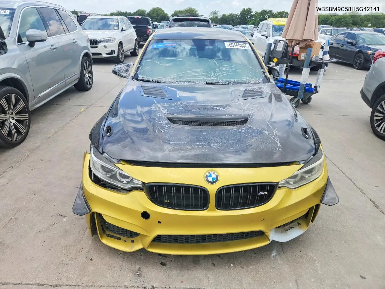 2017 BMW M3 VIN: WBS8M9C58H5G42141 Lot: 60440606