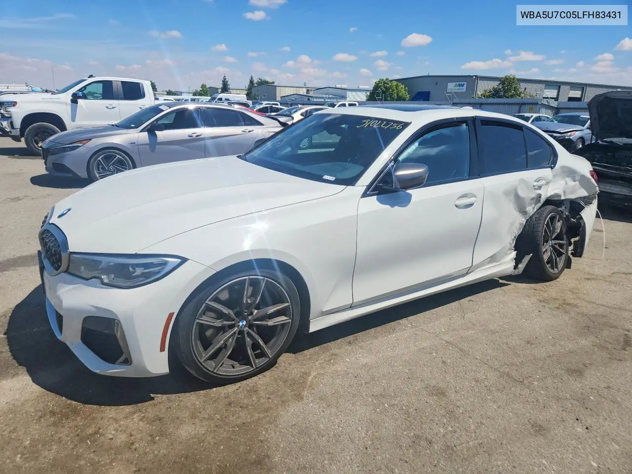 2020 BMW M340I VIN: WBA5U7C05LFH83431 Lot: 51022756