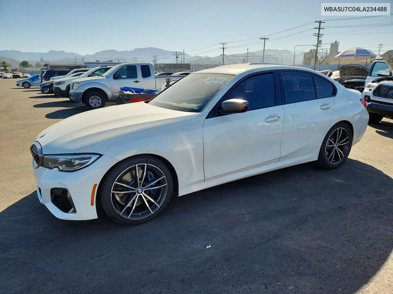 2020 BMW M340I VIN: WBA5U7C04LA234488 Lot: 53785116