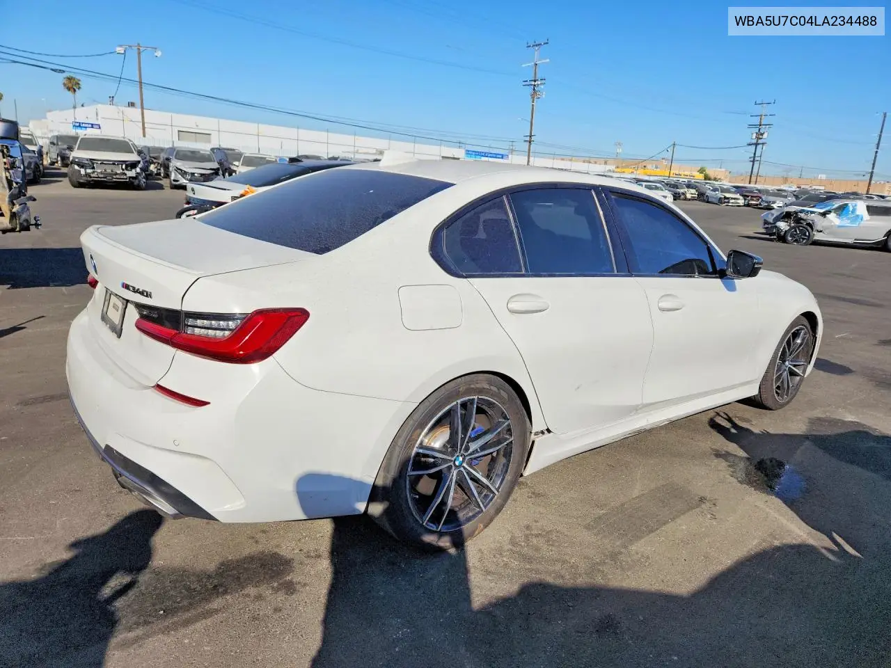 2020 BMW M340I VIN: WBA5U7C04LA234488 Lot: 53785116