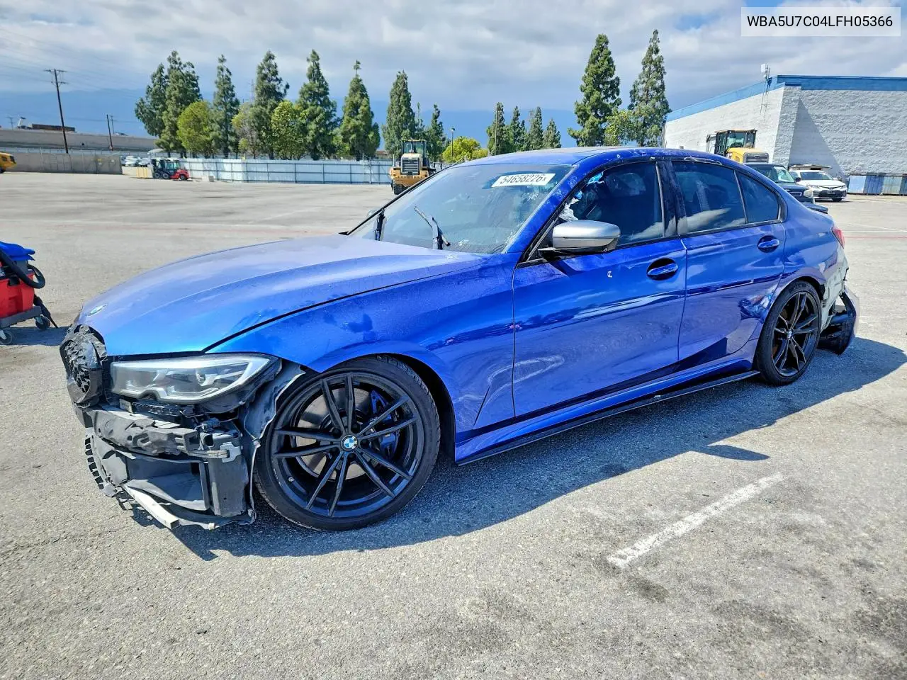 2020 BMW M340I VIN: WBA5U7C04LFH05366 Lot: 54658226