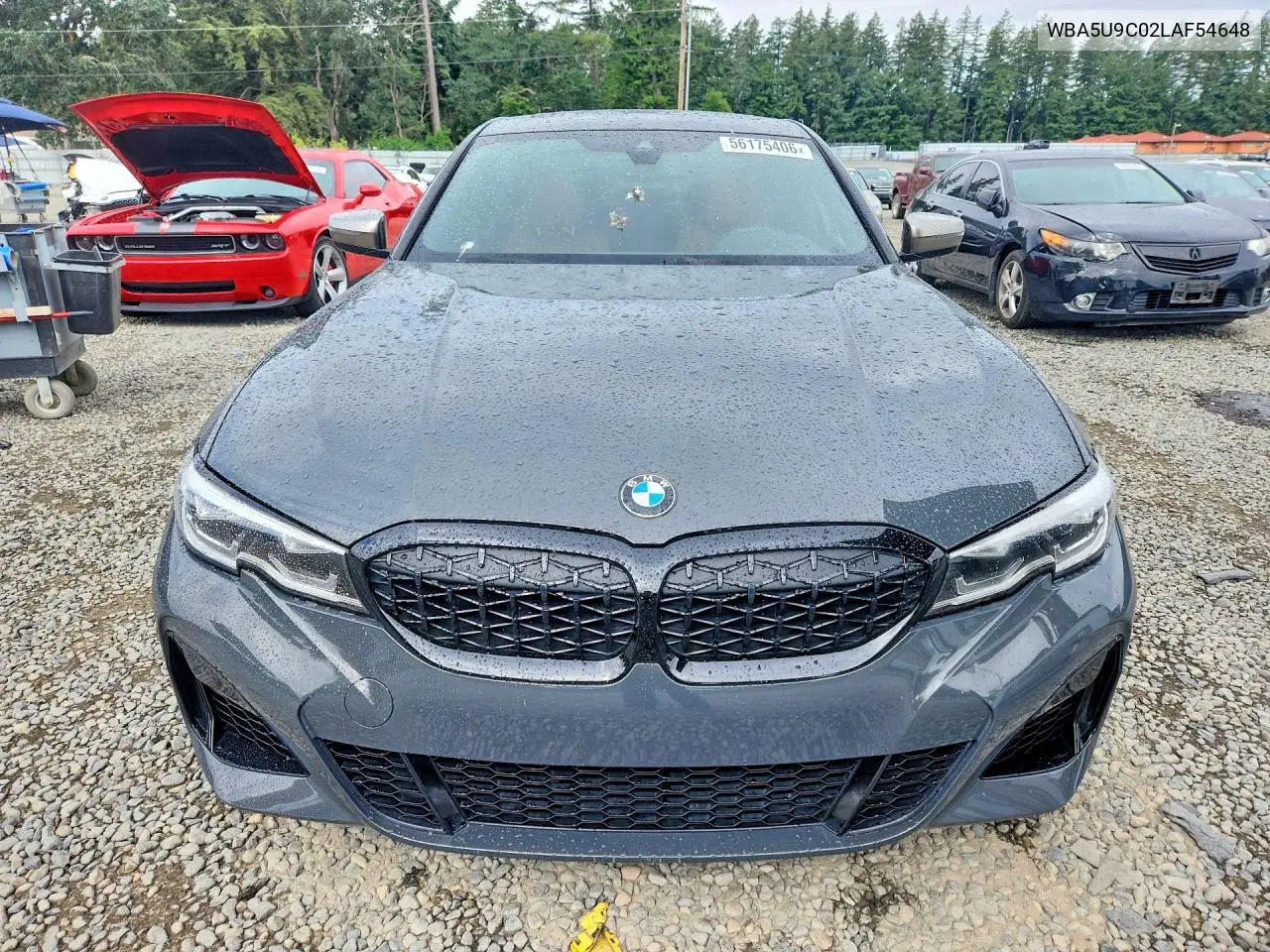 2020 BMW M340Xi VIN: WBA5U9C02LAF54648 Lot: 56175406