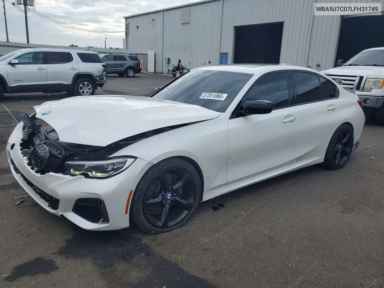 2020 BMW M340I VIN: WBA5U7C07LFH31749 Lot: 57551066