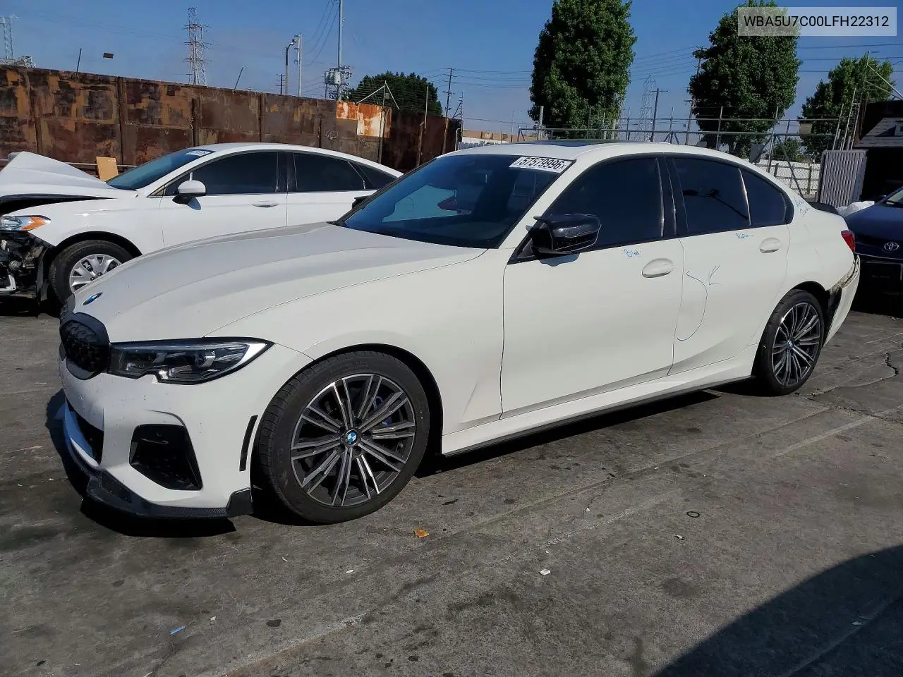 2020 BMW M340I VIN: WBA5U7C00LFH22312 Lot: 57579996