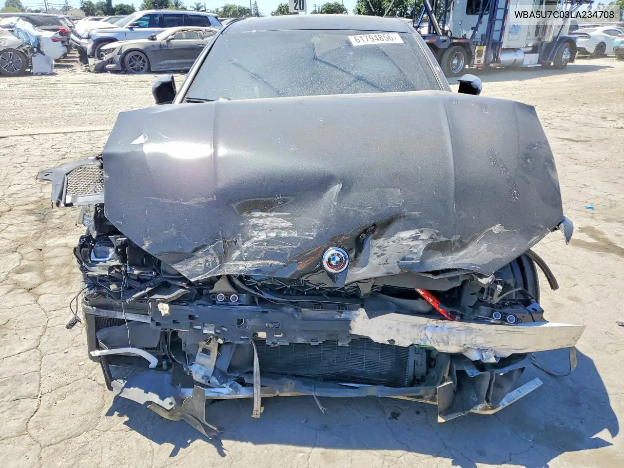 2020 BMW M340I VIN: WBA5U7C03LA234708 Lot: 61794856