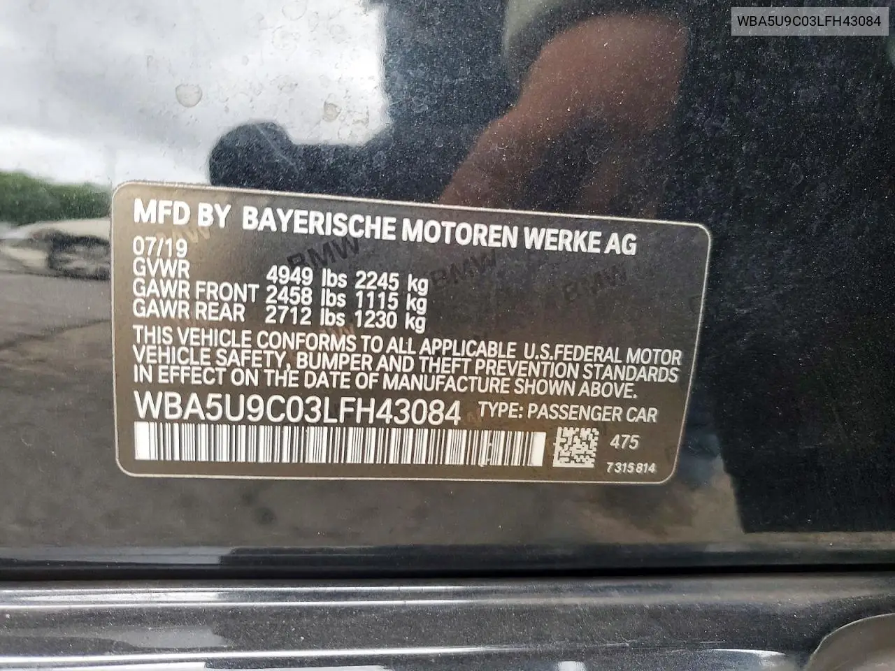 2020 BMW M340Xi VIN: WBA5U9C03LFH43084 Lot: 85989445