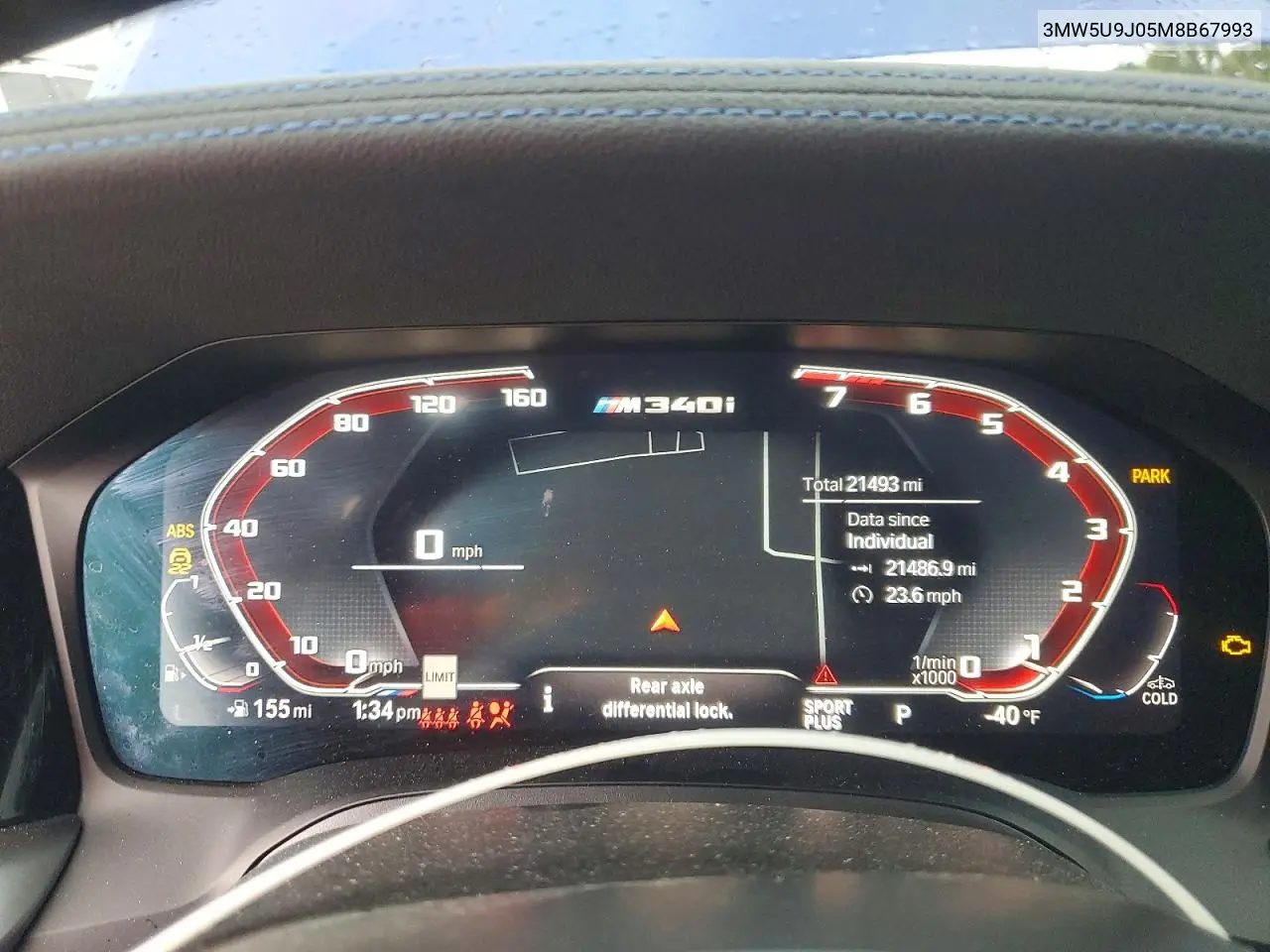 2021 BMW M340Xi VIN: 3MW5U9J05M8B67993 Lot: 50189356