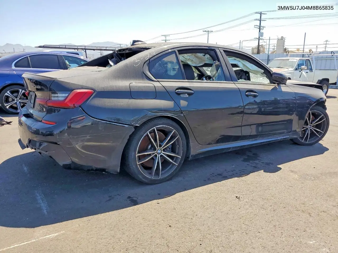2021 BMW M340I VIN: 3MW5U7J04M8B65835 Lot: 55570566