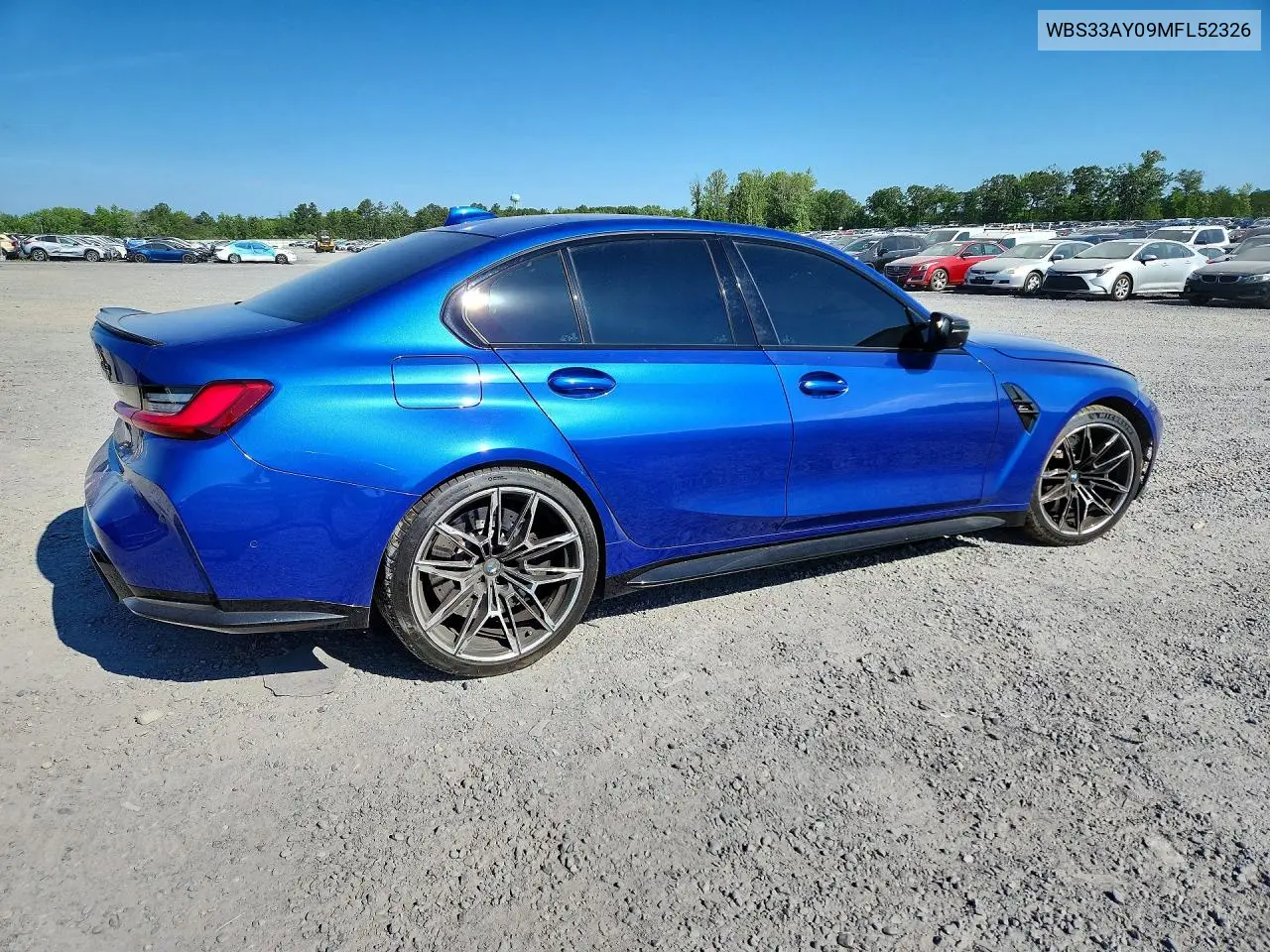 2021 BMW M3 Competition VIN: WBS33AY09MFL52326 Lot: 56560716