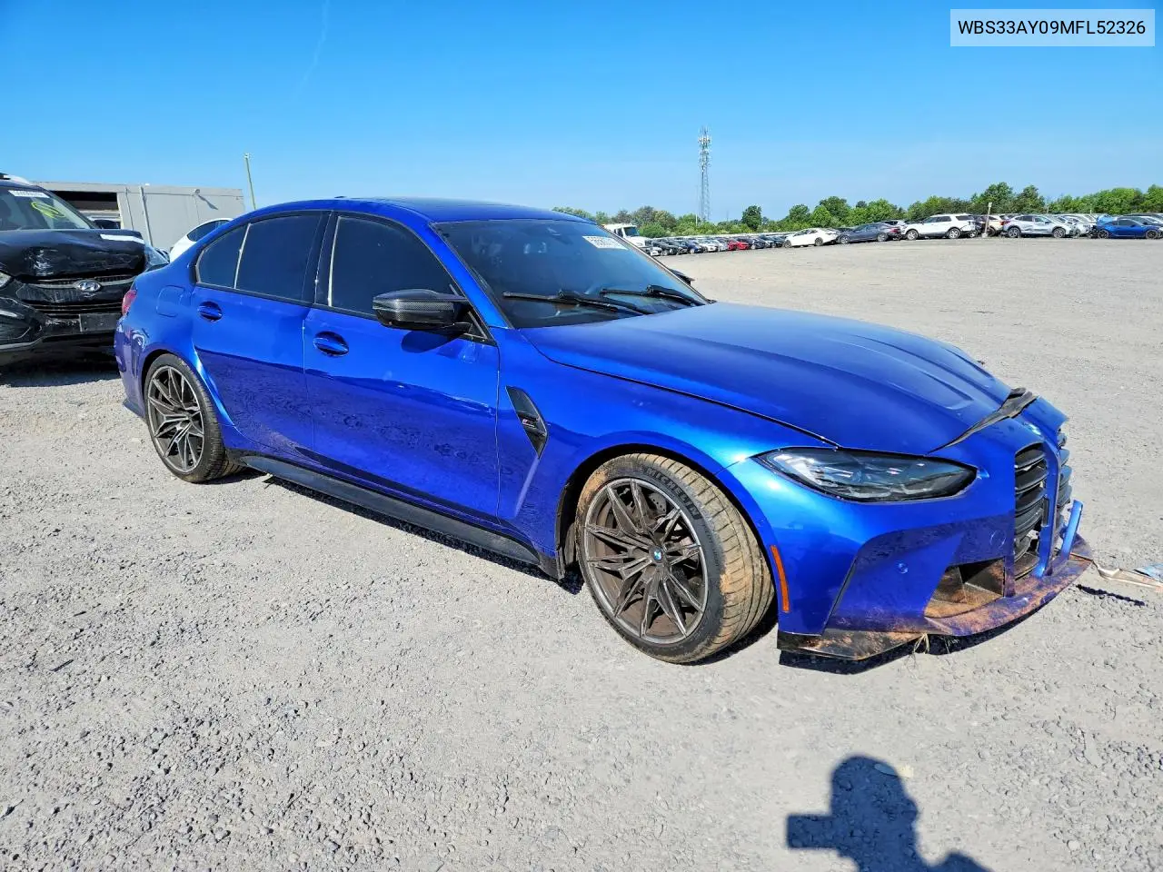 2021 BMW M3 Competition VIN: WBS33AY09MFL52326 Lot: 56560716